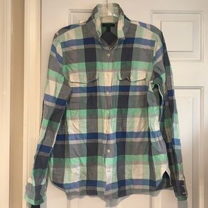 J.Crew flannel button down shirt sz 12